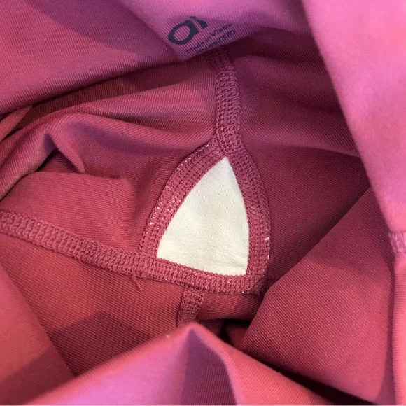 Alo Yoga Airbrush 7” High-Waist Biker Shorts Pink Size Extra Small - Picture 4 of 5